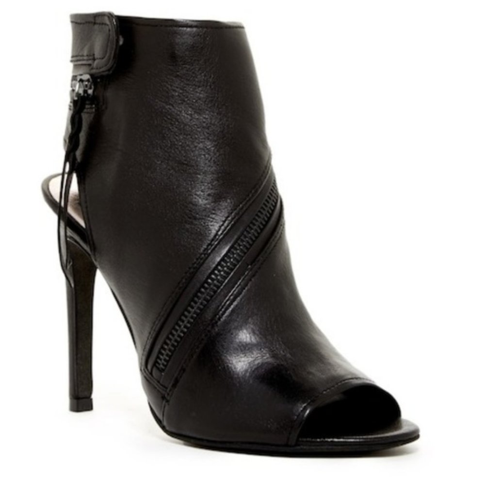 DOLCE VITA | Black Hal Peep Toe Heel 6